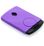 TBU car TBU car Car key cover compatible with Renault - Silicone Protective Remote Key Shell - FOB Case Cover - Purple