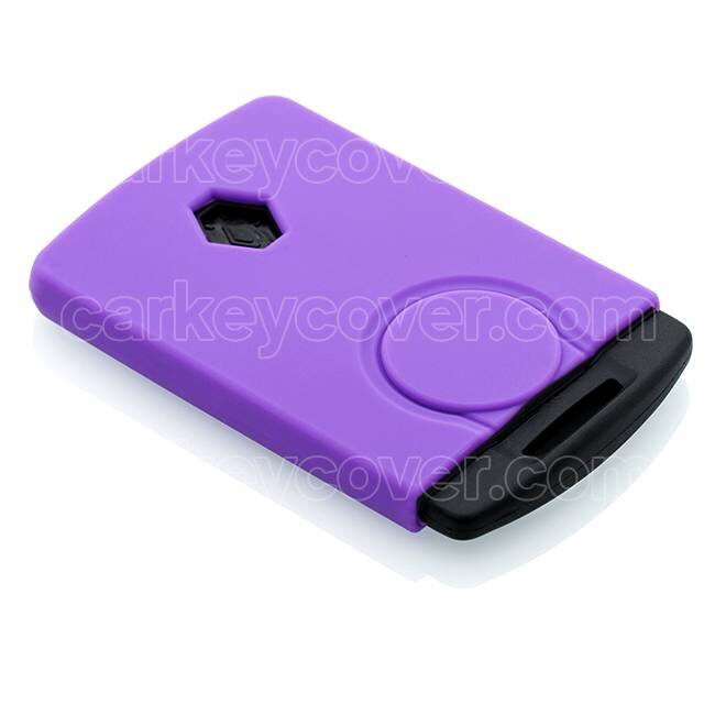 Funda Carcasa llave compatible con Renault - Funda de Silicona - Cover de Llave Coche - Violeta
