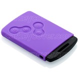 TBU car TBU car Funda Carcasa llave compatible con Renault - Funda de Silicona - Cover de Llave Coche - Violeta