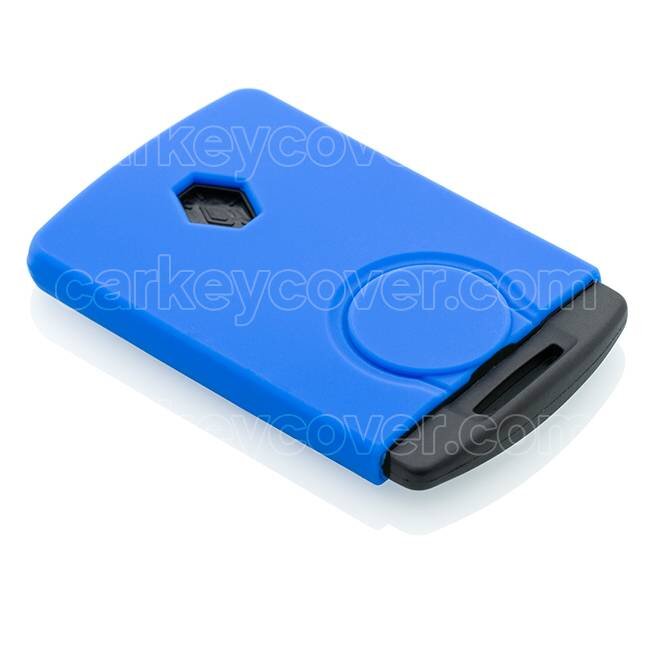 Housse de Protection clé compatible avec Renault - Coque Cover Housse étui en Silicone - Bleu