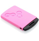 TBU car TBU car Car key cover compatible with Renault - Silicone Protective Remote Key Shell - FOB Case Cover - Pink