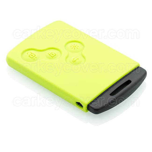 TBU car TBU car Funda Carcasa llave compatible con Renault - Funda de Silicona - Cover de Llave Coche - Verde lima