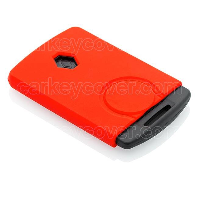 Housse de Protection clé compatible avec Renault - Coque Cover Housse étui en Silicone - Rouge