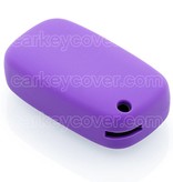 TBU car TBU car Car key cover compatible with Renault - Silicone Protective Remote Key Shell - FOB Case Cover - Purple