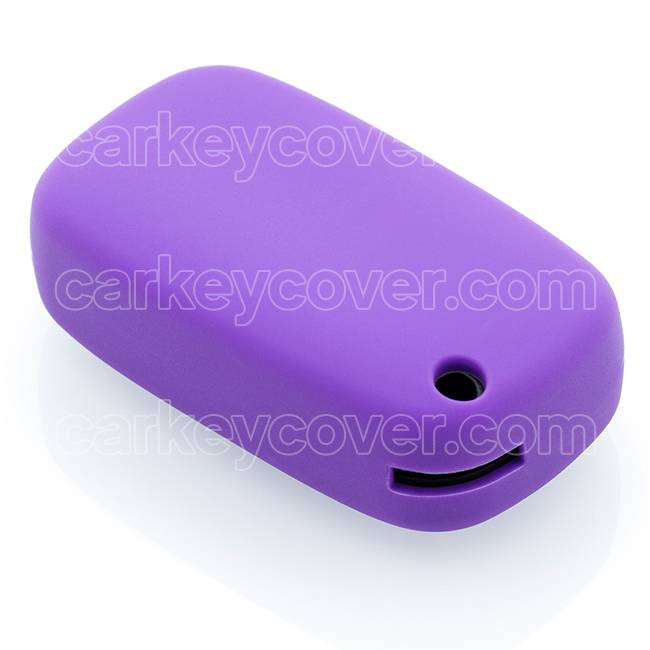 TBU car TBU car Funda Carcasa llave compatible con Renault - Funda de Silicona - Cover de Llave Coche - Violeta