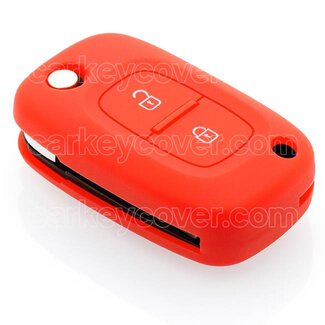 TBU car® Car key Cover for Renault - Red