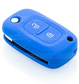 TBU car TBU car Funda Carcasa llave compatible con Renault - Funda de Silicona - Cover de Llave Coche - Azul