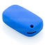 Funda Carcasa llave compatible con Renault - Funda de Silicona - Cover de Llave Coche - Azul