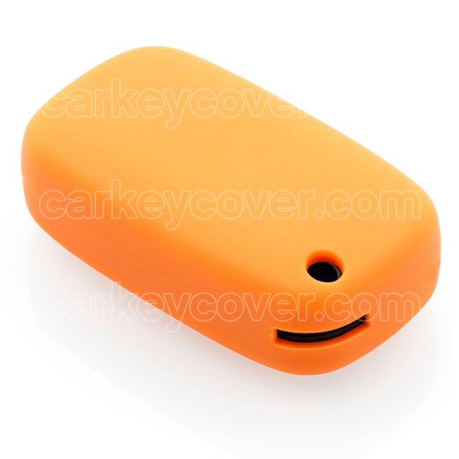 TBU car TBU car Funda Carcasa llave compatible con Renault - Funda de Silicona - Cover de Llave Coche - Naranja