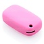 Funda Carcasa llave compatible con Renault - Funda de Silicona - Cover de Llave Coche - Rosa