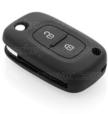 TBU car TBU car Autoschlüssel Hülle kompatibel mit Renault - Schutzhülle aus Silikon - Auto Schlüsselhülle Cover in Schwarz