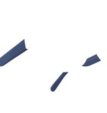 Frydays Frydays verwisselbare pootjes Donkerblauw