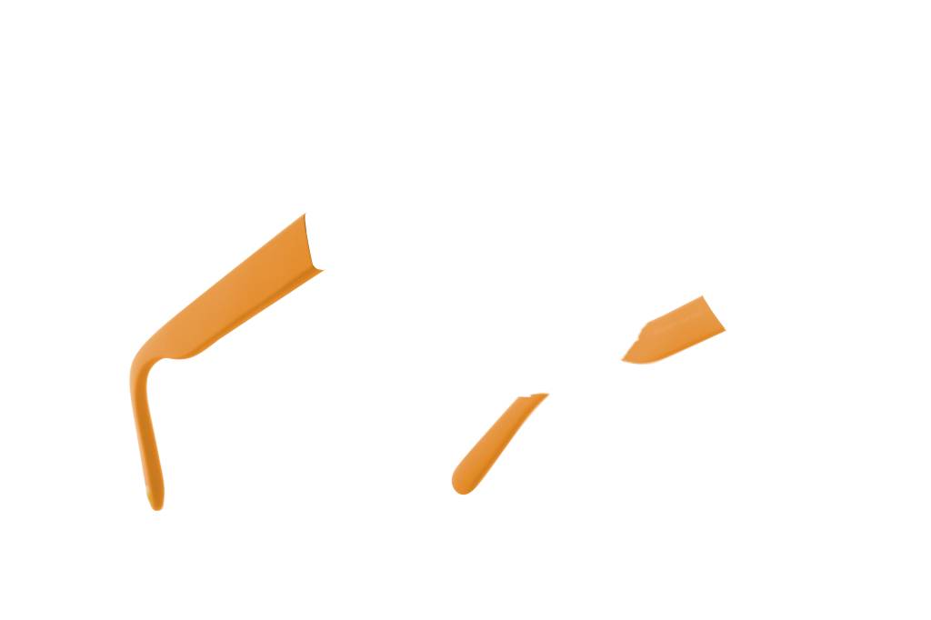 Frydays Frydays verwisselbare pootjes Oranje