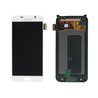 Samsung G920F Galaxy S6 LCD Display Modul, Weiß, GH97-17260B