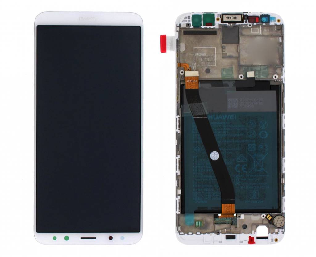 Display LCD Con Frame Per Huawei Mate 10 Lite (RNE-L01/RNE-L21) – Bianco