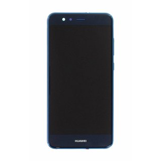 Huawei P10 Lite Warsaw-L21 LCD Display Module + Touch Screen Display + Frame, Blue, Incl. Battery HB366481ECW 3000mAh, 02351FSL