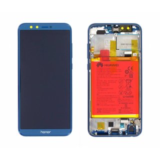 Huawei Honor 9 Lite Dual Sim (LLD-L31) LCD Display Modul, Blau, 02351SNQ