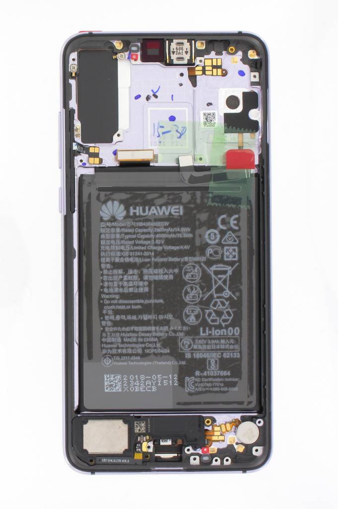 temperament kijk in bedenken Huawei P20 Pro Dual Sim (CLT-L29) LCD Display Module, Paars/Twilight, Incl.  Battery HB436486ECW, 02351WTU - Parts4GSM
