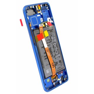 Huawei Honor 10 (COL-L29) LCD Display Modul, Sapphire Blue/Blau, Incl. Battery HB396285ECW, 02351XBP