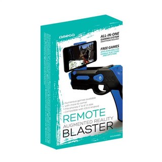 Omega Remote Augmented Reality Gun Blaster Black+ Blue [44350]