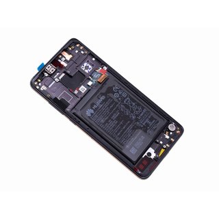 Huawei Mate 20 (HMA-L29) LCD Display Modul, Schwarz, Incl. Battery HB436486ECW, 02352ETG