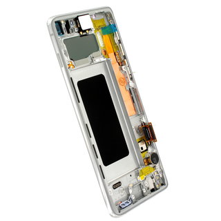 Samsung Galaxy S10 (G973F) Display, Prism White/Wit, GH82-18850B;GH82-18835B