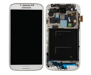 Samsung Galaxy S /S4 i9505 LCD Display + Touchscreen + Frame White - Parts4GSM
