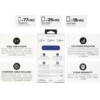 Mophie  Power Boost XXL Power bank - 20.800mAh - Blau/Cobalt