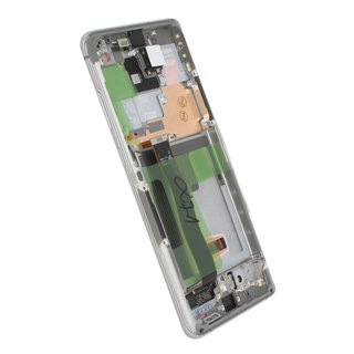 Samsung Galaxy S20 Ultra (G988F/DS) Display, Incl. Camera, Cloud White, GH82-22271C;GH82-22327C