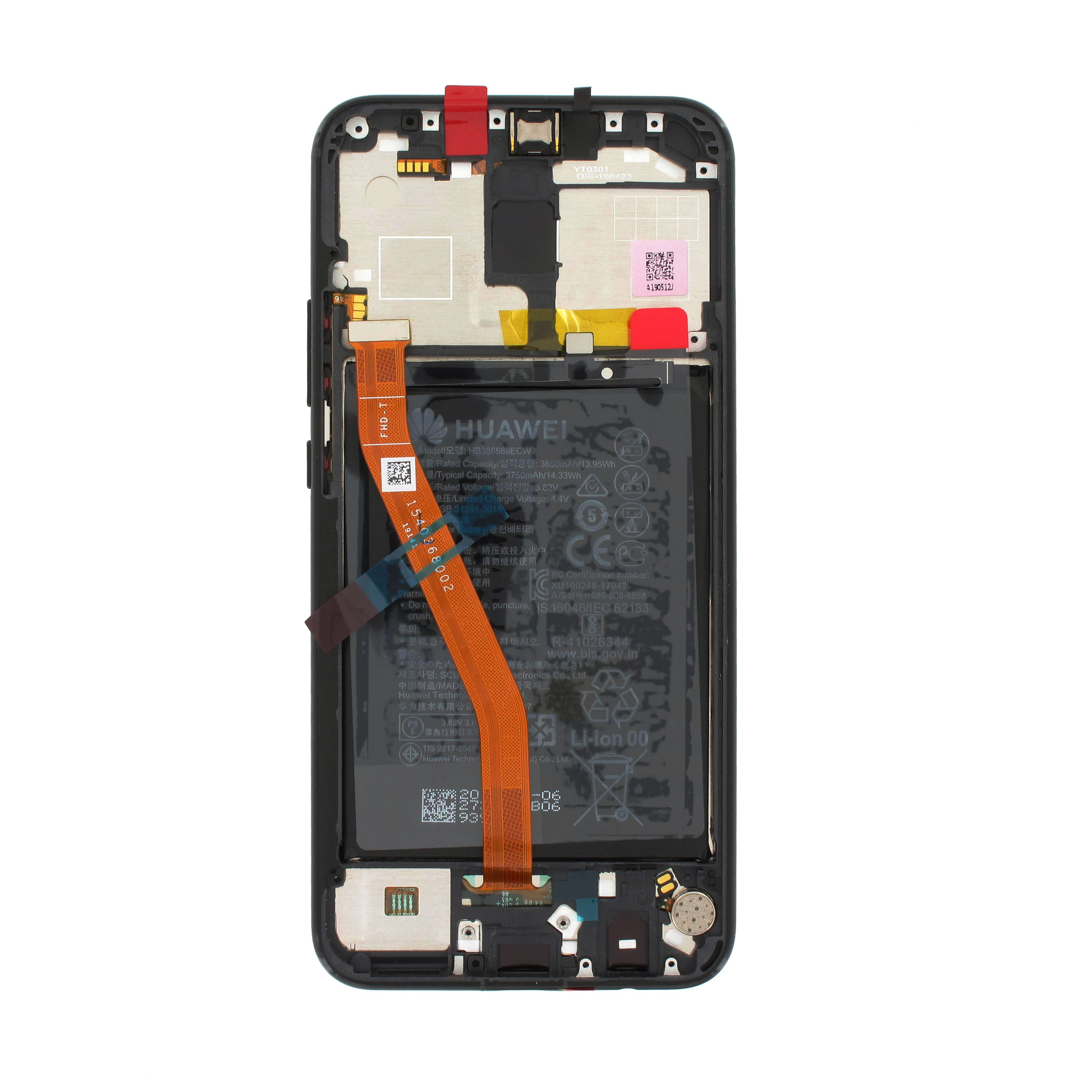 Huawei Mate 20 lite Display, Incl. Battery HB386589ECW, Parts4GSM