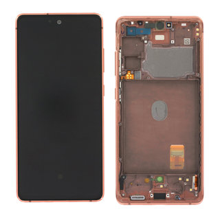 Samsung Galaxy S20 FE 4G (G780) Display, Cloud Orange/Oranje, GH82-24219F;GH82-24220F;GH82-31328F;GH82-31329F