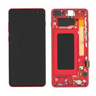 Samsung Galaxy S10+ Display, Cardinal Red/Rot, GH82-18849H;GH82-18834H;GH82-18857H