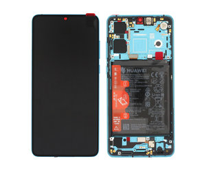 Huawei P30 New Version Display + Battery, Aurora Blue