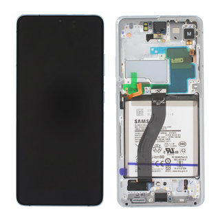 Samsung Galaxy S21 Ultra 5G Display + Battery, Phantom Silver, GH82-24591B