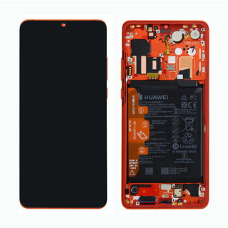 Huawei P30 Dual Sim (ELE-L29) Display, Amber Sunrise/Rood, Incl. Battery, 02352NLQ