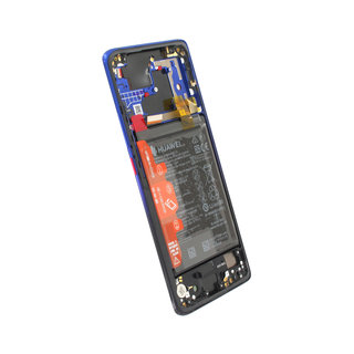 Huawei Mate 20 Pro Dual Sim (LYA-L29C) LCD Display Module, Twilight, Incl. battery HB486486ECW, 02352GGC