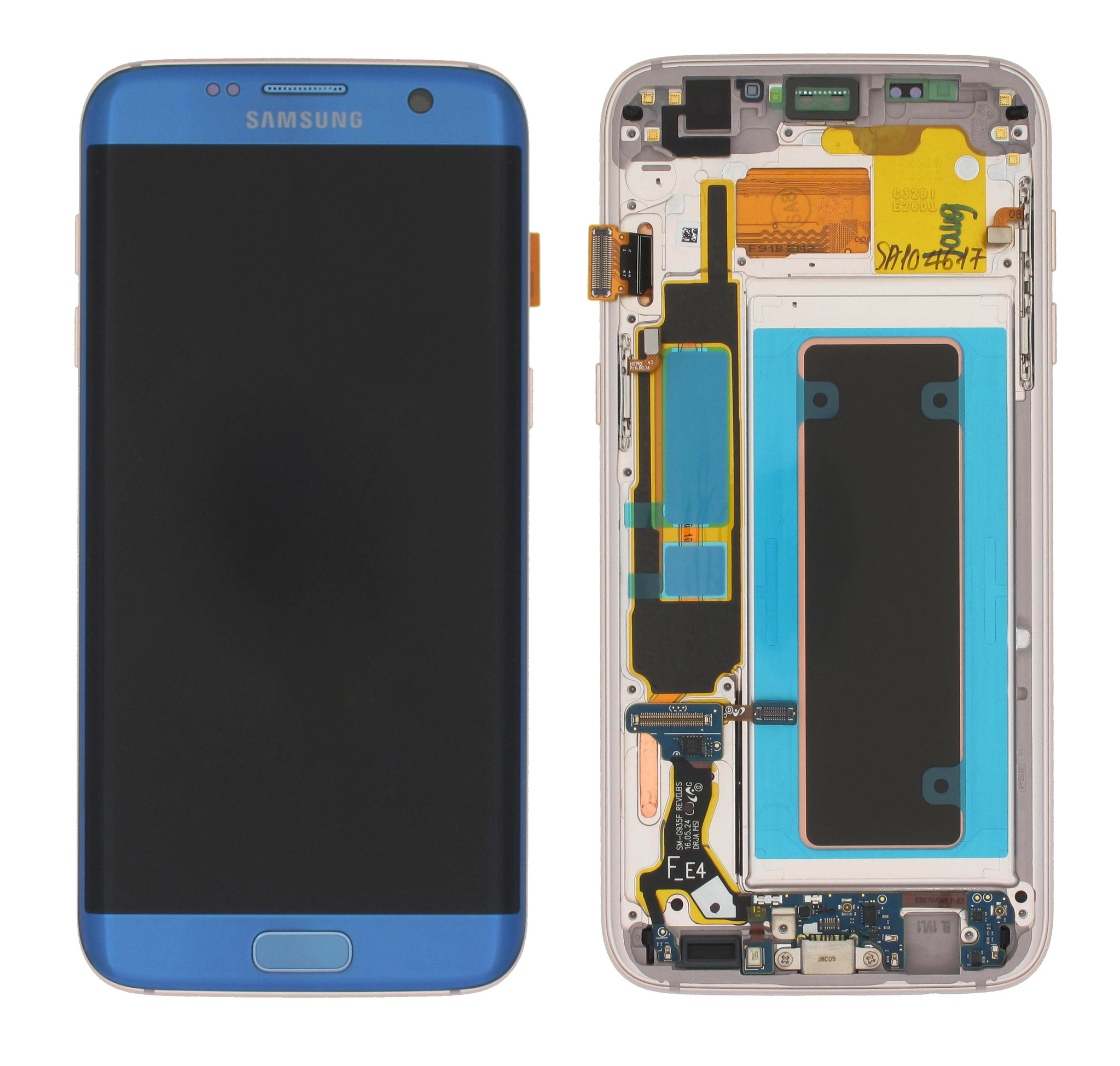 Samsung G935F Galaxy S7 Edge Lcd Module, Coral Blue, GH97-18533G - Parts4GSM