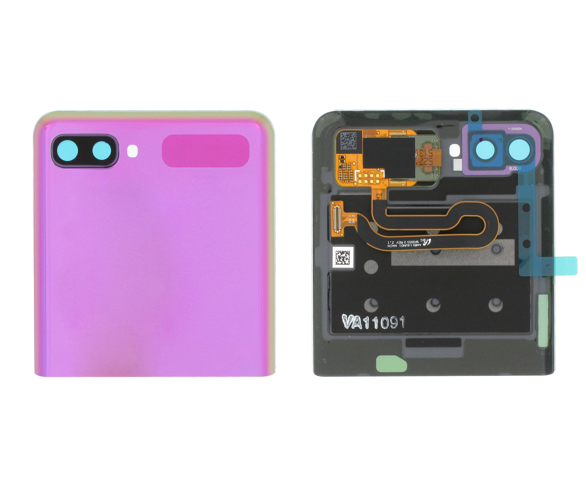 Samsung Galaxy Z Flip Rear Display Mirror Purple Sclcd Sub Ub Backcover Gh96 b Parts4gsm