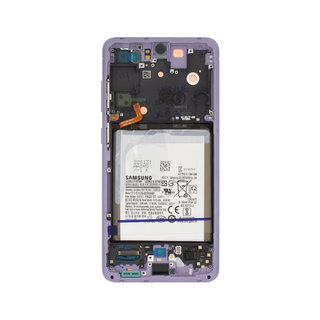 Samsung Galaxy S21 FE 5G Display + Batterij, Lavender Purple/Paars, GH82-26412D