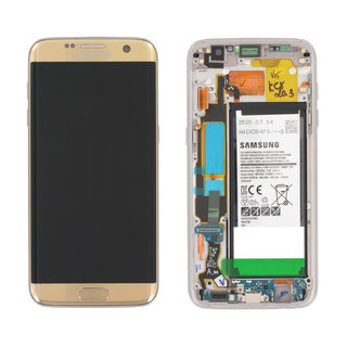 Samsung Galaxy S7 Edge Display + Batterie, Gold, GH82-13361A