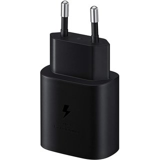 Samsung USB-C Oplader + USB-C naar USB-C Kabel, Zwart, 25W (EP-TA800XBEGWW) | Blisterverpakking