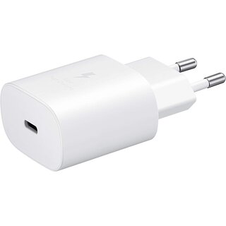 Samsung USB-C Charger, EP-TA800NWEGEU, White, 25W - Blister Packaging