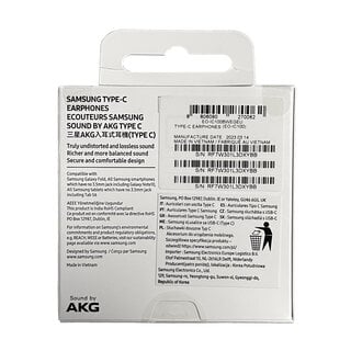 Samsung AKG Earphones USB-C / USB Type-C Connector (EO-IC100BWEGEU), White