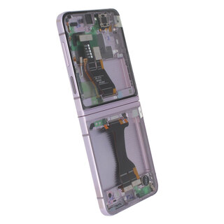 Samsung Galaxy Z Flip5 (F731B) Inneres Display (MAIN/Inner LCD) Incl. Frame, Lavender/Lila, GH82-31827C;GH82-31828C