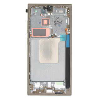 Samsung Galaxy S24 Ultra Mittel Gehäuse für Display, Titanium Yellow/Gelb, GH82-33399C