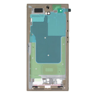 Samsung Galaxy S24 Ultra Middenbehuizing Frame voor Beeldscherm, Titanium Yellow/Geel, GH82-33399C