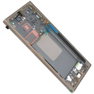 Samsung Galaxy S24 Ultra Middenbehuizing Frame voor Beeldscherm, Titanium Yellow/Geel, GH82-33399C