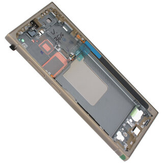 Samsung Galaxy S24 Ultra Mittel Gehäuse für Display, Titanium Yellow/Gelb, GH82-33399C