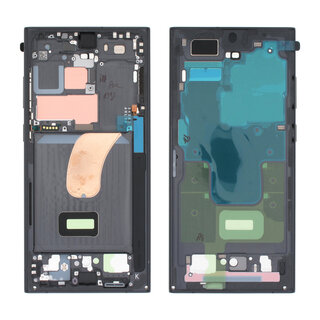 Samsung Galaxy S23 Ultra Mittel Gehäuse für Display, Phantom Black/Schwarz, GH96-15833A