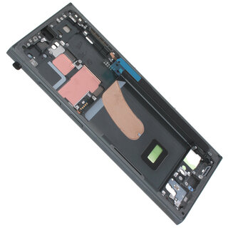 Samsung Galaxy S23 Ultra Mittel Gehäuse für Display, Grün, GH96-15833C